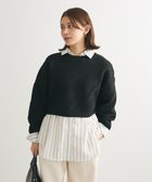 【グリーンパークス/Green Parks】の・ELENCARE DUE ジャカードショートニット 人気、トレンドファッション・服の通販 founy(ファニー) ファッション Fashion レディースファッション WOMEN トップス・カットソー Tops/Tshirt ニット Knit Tops ショート Short ジャカード Jacquard セーター Sweater バランス Balance ポケット Pocket ワイド Wide A/W・秋冬 Aw・Autumn/Winter・Fw・Fall-Winter thumbnail Black|ID: prp329100004517575 ipo3291000000031930626