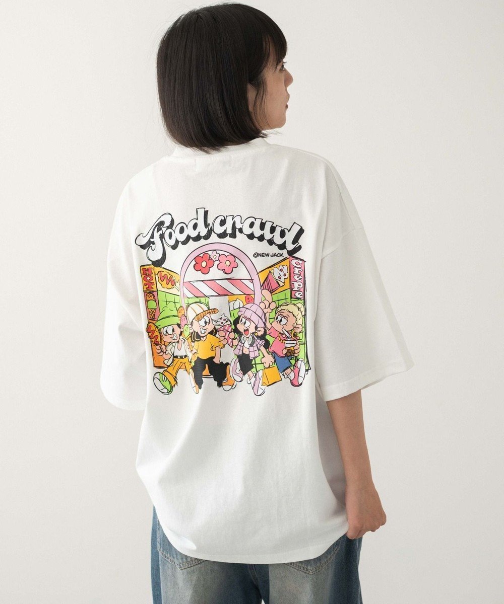 【ウィゴー/WEGO】の【ユニセックス着用ITEM/MLサイズ展開】別注NEWJACKグラフィックT(SS) インテリア・キッズ・メンズ・レディースファッション・服の通販 founy(ファニー) 　ファッション　Fashion　レディースファッション　WOMEN　トップス・カットソー　Tops/Tshirt　シャツ/ブラウス　Shirts/Blouses　ロング / Tシャツ　T-Shirts　カットソー　Cut and Sewn　アメリカン　American　イラスト　Illustration　春　Spring　カットソー　Cut And Sew　カーゴパンツ　Cargo Pants　キャラクター　Character　グラフィック　Graphic　今季　This Season　ジャケット　Jacket　スマホ　Smartphone　デニム　Denim　定番　Standard　人気　Popularity　別注　Special Order　半袖　Short Sleeve　ワーク　Work　S/S・春夏　Ss・Spring/Summer　再入荷　Restock/Back In Stock/Re Arrival　おすすめ　Recommend　夏　Summer　ホワイト|ID: prp329100004517602 ipo3291000000032212827