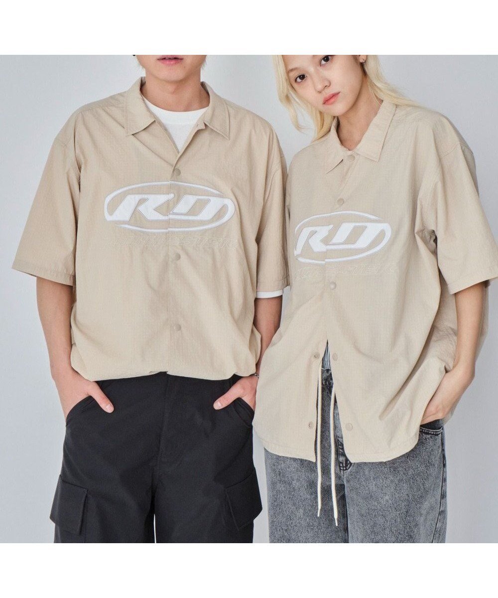 【ウィゴー/WEGO】の【ユニセックス着用ITEM】リップストップグラフィックシャツ(SS) インテリア・キッズ・メンズ・レディースファッション・服の通販 founy(ファニー) 　ファッション　Fashion　レディースファッション　WOMEN　トップス・カットソー　Tops/Tshirt　シャツ/ブラウス　Shirts/Blouses　春　Spring　秋　Autumn/Fall　グラフィック　Graphic　スマホ　Smartphone　セットアップ　Set Up　デニム　Denim　トレンド　Trend　人気　Popularity　フロント　Front　半袖　Short Sleeve　羽織　Haori　リップ　Lip　S/S・春夏　Ss・Spring/Summer　おすすめ　Recommend　夏　Summer　ベージュ|ID: prp329100004517604 ipo3291000000032212887