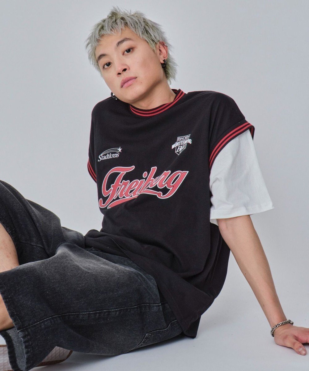 【ウィゴー/WEGO】の【ユニセックス着用ITEM/MLサイズ展開】フェイクタンクグラフィックT(SS) インテリア・キッズ・メンズ・レディースファッション・服の通販 founy(ファニー) 　ファッション　Fashion　レディースファッション　WOMEN　トップス・カットソー　Tops/Tshirt　シャツ/ブラウス　Shirts/Blouses　ロング / Tシャツ　T-Shirts　カットソー　Cut and Sewn　春　Spring　カットソー　Cut And Sew　カーゴパンツ　Cargo Pants　キャップ　Cap　グラフィック　Graphic　ショート　Short　スマホ　Smartphone　タンク　Tank　デニム　Denim　フロント　Front　ベスト　Vest　S/S・春夏　Ss・Spring/Summer　再入荷　Restock/Back In Stock/Re Arrival　おすすめ　Recommend　夏　Summer　ブラック|ID: prp329100004517605 ipo3291000000032212898