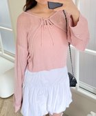 【ウィゴー/WEGO】のアンサンブルメッシュリボンカーディガン ピンク|ID: prp329100004517610 ipo3291000000031930921