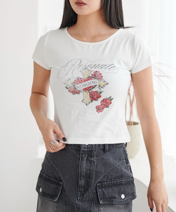 【ウィゴー/WEGO】のラインストーンハートグラフィックちびT インテリア・キッズ・メンズ・レディースファッション・服の通販 founy(ファニー) https://founy.com/ ファッション Fashion レディースファッション WOMEN トップス・カットソー Tops/Tshirt シャツ/ブラウス Shirts/Blouses ロング / Tシャツ T-Shirts カットソー Cut and Sewn おすすめ Recommend カットソー Cut And Sew ショート Short ストーン Stone スマホ Smartphone トレンド Trend 半袖 Short Sleeve 夏 Summer 定番 Standard 春 Spring S/S・春夏 Ss・Spring/Summer 秋 Autumn/Fall |ID: prp329100004517616 ipo3291000000032212996