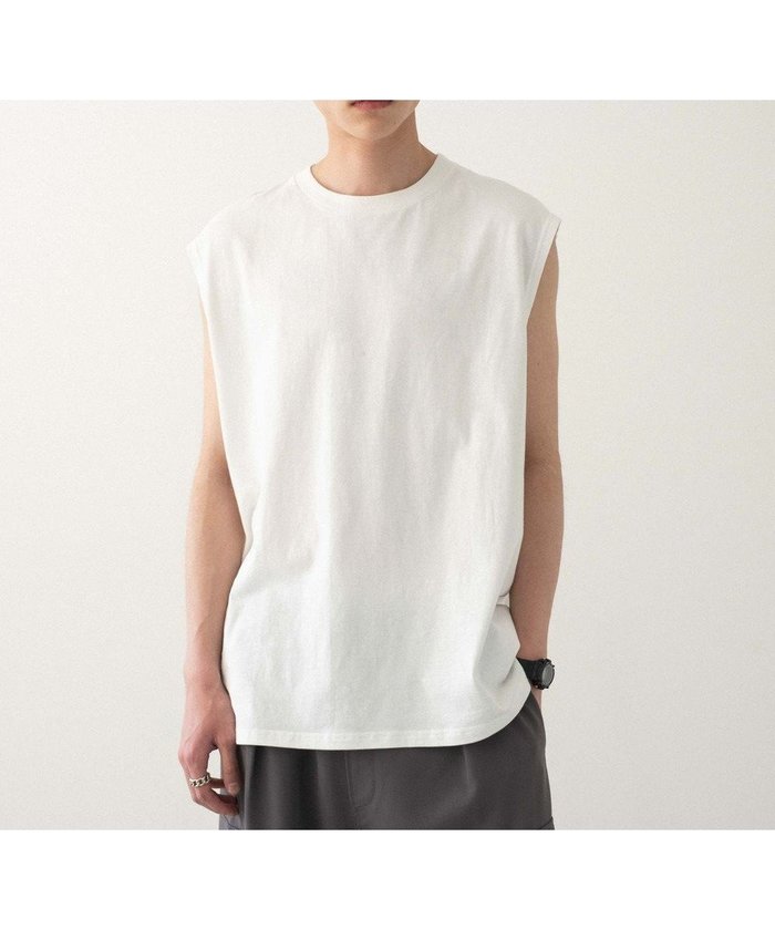 【ウィゴー/WEGO】の【ユニセックス着用ITEM/MLサイズ展開/綿100%】スリーブレスコットンT インテリア・キッズ・メンズ・レディースファッション・服の通販 founy(ファニー) https://founy.com/ ファッション Fashion レディースファッション WOMEN トップス・カットソー Tops/Tshirt 春 Spring スマホ Smartphone スラックス Slacks タンク Tank デニム Denim トレンド Trend 定番 Standard ノースリーブ No Sleeve 無地 Plain Color ワイド Wide S/S・春夏 Ss・Spring/Summer おすすめ Recommend 夏 Summer |ID: prp329100004517619 ipo3291000000031930948