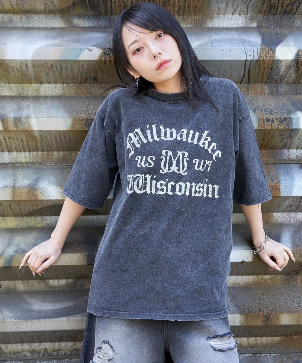 【ウィゴー/WEGO】の【ユニセックス着用ITEM/MLサイズ展開】ブリーチヴィンテージグラフィックT(SS) インテリア・キッズ・メンズ・レディースファッション・服の通販 founy(ファニー) 　ファッション　Fashion　レディースファッション　WOMEN　トップス・カットソー　Tops/Tshirt　シャツ/ブラウス　Shirts/Blouses　ロング / Tシャツ　T-Shirts　カットソー　Cut and Sewn　ヴィンテージ　Vintage　春　Spring　カットソー　Cut And Sew　グラフィック　Graphic　スマホ　Smartphone　ダメージ　Damage　デニム　Denim　トレンド　Trend　ハーフ　Half　ブリーチ　Bleach　半袖　Short Sleeve　S/S・春夏　Ss・Spring/Summer　NEW・新作・新着・新入荷　New Arrivals　おすすめ　Recommend　夏　Summer　スミクロ|ID: prp329100004517627 ipo3291000000031930982