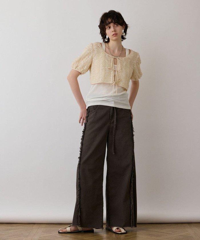 【グレース コンチネンタル/GRACE CONTINENTAL】のレーススカラトップ インテリア・キッズ・メンズ・レディースファッション・服の通販 founy(ファニー) https://founy.com/ ファッション Fashion レディースファッション WOMEN トップス・カットソー Tops/Tshirt NEW・新作・新着・新入荷 New Arrivals コンパクト Compact ショート Short スカラップ Scalloped トレンド Trend フロント Front リボン Ribbon レース Race ワイド Wide 夏 Summer 春 Spring S/S・春夏 Ss・Spring/Summer |ID: prp329100004517641 ipo3291000000031931032