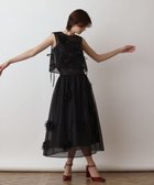 【グレース コンチネンタル/GRACE CONTINENTAL】のメッシュフラワースカート ブラック|ID: prp329100004517644 ipo3291000000031931047