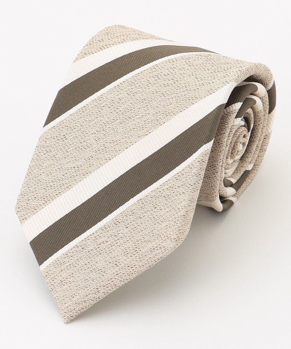 【ジョセフ アブード/JOSEPH ABBOUD / MEN】の【日本製】メランジレジメンタル ネクタイ インテリア・キッズ・メンズ・レディースファッション・服の通販 founy(ファニー) 　ファッション　Fashion　メンズファッション　MEN　イタリア　Italy　シルク　Silk　スーツ　Suit　日本製　Made In Japan　夏　Summer　エレガント 上品　Elegant　ビジネス 仕事 通勤　Business　ベージュ系1|ID: prp329100004518714 ipo3291000000031941452