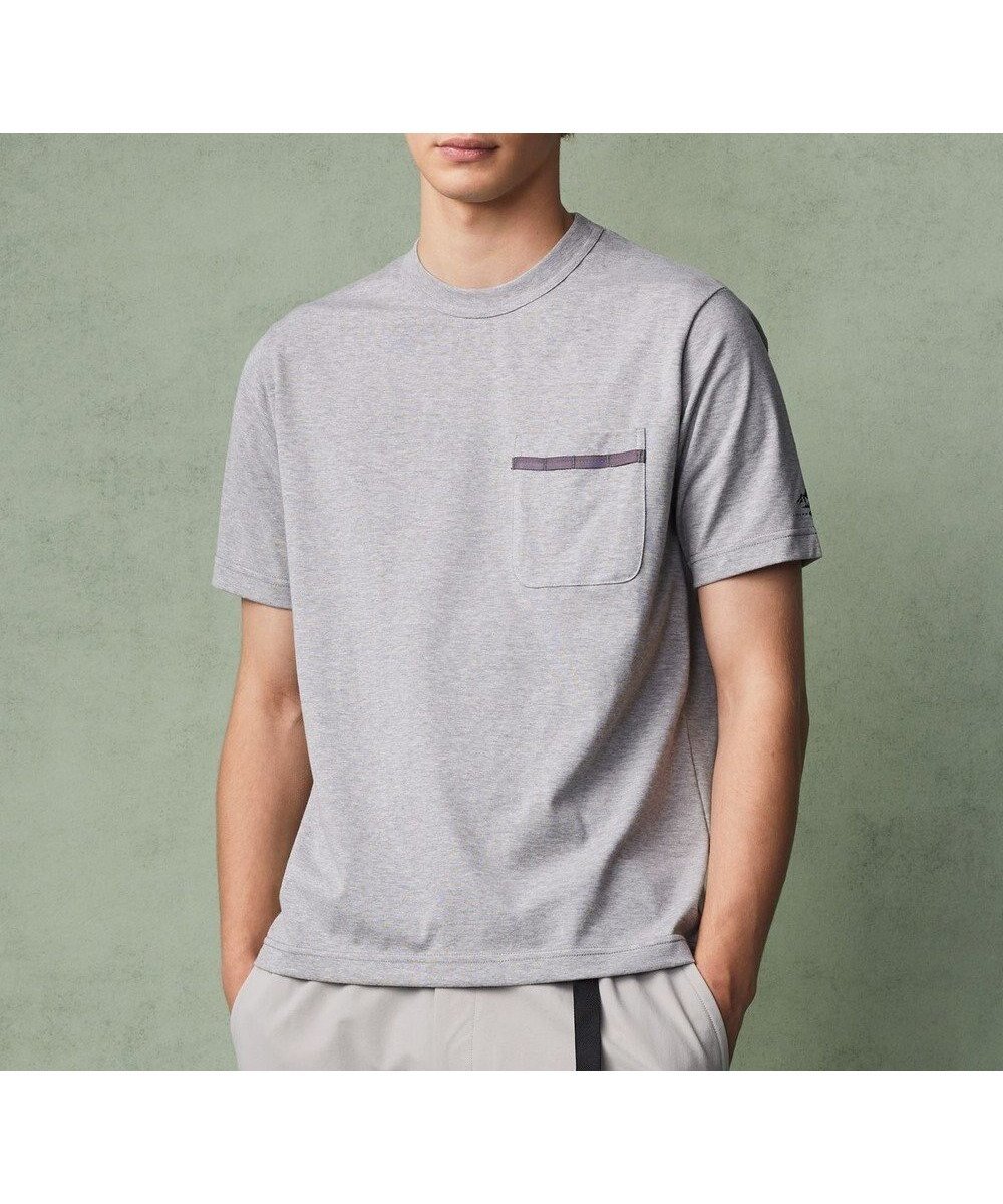 【ジョセフ アブード マウンテン/JOSEPH ABBOUD MOUNTAIN / MEN】の【MADE IN JAPAN/吸水速乾/男女兼用】プレーティング天竺アウトドア Tシャツ インテリア・キッズ・メンズ・レディースファッション・服の通販 founy(ファニー) 　ファッション　Fashion　メンズファッション　MEN　トップス・カットソー　Tops/Tshirt/Men　シャツ　Shirts　アウトドア　Outdoor　春　Spring　カットソー　Cut And Sew　カーディガン　Cardigan　吸水　Water Absorption　ショート　Short　スタイリッシュ　Stylish　ポケット　Pocket　リアル　Real　リネン　Linen　リラックス　Relax　S/S・春夏　Ss・Spring/Summer　NEW・新作・新着・新入荷　New Arrivals　日本製　Made In Japan　夏　Summer　ライトグレー系|ID: prp329100004518718 ipo3291000000031941467
