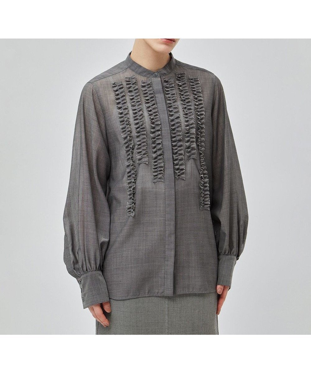 【ベイジ,/BEIGE,】の【洗える・WEB限定】MOYE / フリルブラウス インテリア・キッズ・メンズ・レディースファッション・服の通販 founy(ファニー) 　ファッション　Fashion　レディースファッション　WOMEN　トップス・カットソー　Tops/Tshirt　シャツ/ブラウス　Shirts/Blouses　フリル　Frills　洗える　Washable　A/W・秋冬　Aw・Autumn/Winter・Fw・Fall-Winter　C.Gray|ID: prp329100004518728 ipo3291000000031941586
