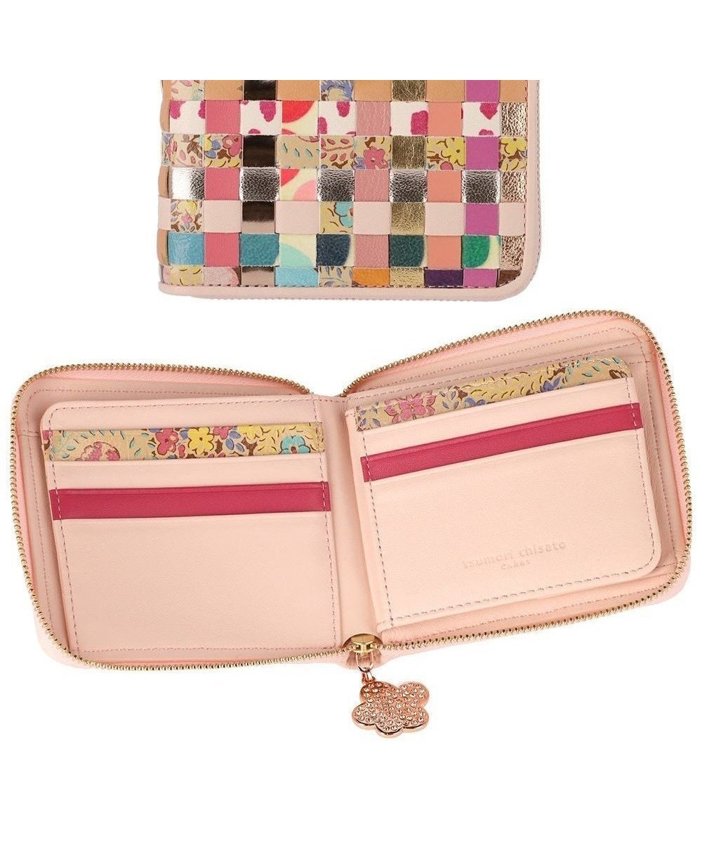 【ツモリチサト キャリー/tsumori chisato CARRY】のエポネコメッシュ ラウンドファスナー2つ折り財布 インテリア・キッズ・メンズ・レディースファッション・服の通販 founy(ファニー) 　ファッション　Fashion　レディースファッション　WOMEN　財布　Wallets　ストーン　Stone　ドット　Dot　ネコ　Cat　ボックス　Box　ポケット　Pocket　メッシュ　Mesh　ラウンド　Round　再入荷　Restock/Back In Stock/Re Arrival　財布　Wallet　ピンク|ID: prp329100004518734 ipo3291000000031941744