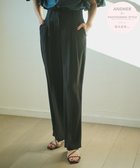 【ハッシュニュアンス/#Newans】の2タックセンタープレスパンツ ブラック系|ID: prp329100004518735 ipo3291000000034318417