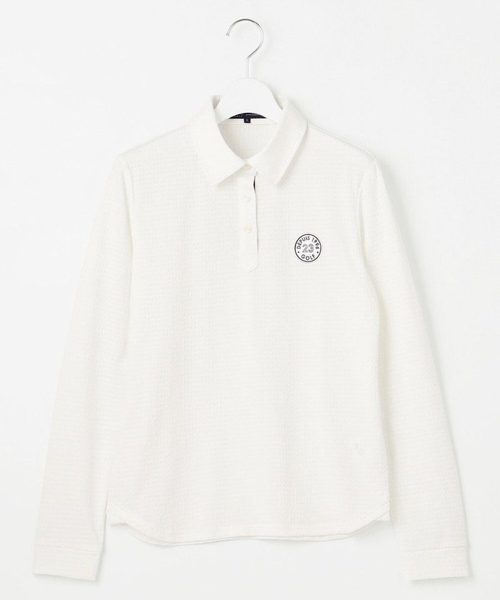 【23区 ゴルフ/NIJYUSANKU GOLF】の【WOMEN】長袖ポロシャツ インテリア・キッズ・メンズ・レディースファッション・服の通販 founy(ファニー) https://founy.com/ ファッション Fashion レディースファッション Ladies' Fashion Online トップス・カットソー Tops/Tshirt シャツ/ブラウス Shirts/Blouses ロング / Tシャツ T-Shirts ポロシャツ Polo Shirts カットソー Cut and Sewn カットソー Cut And Sew カフス Cuffs ゴルフ Golf サッカー Soccer ストレッチ Stretch フィット Fit ベーシック Basic ポロシャツ Polo Shirt レギュラー Regular エレガント 上品 Elegant 再入荷 Restock/Back In Stock/Re Arrival 吸水 Water Absorption 夏 Summer 春 Spring S/S・春夏 Ss・Spring/Summer 長袖 Long Sleeve |ID: prp329100004518757 ipo3291000000032493866
