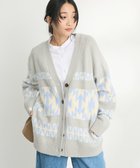 【クラフトスタンダードブティック/CRAFT STANDARD BOUTIQUE】のオルテガ柄ニットカーディガン Sax|ID: prp329100004518763 ipo3291000000031942313