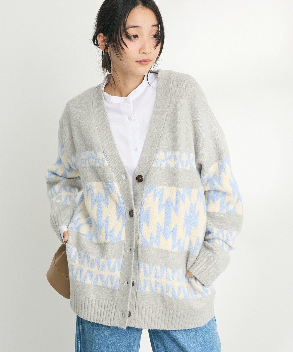 【クラフトスタンダードブティック/CRAFT STANDARD BOUTIQUE】のオルテガ柄ニットカーディガン インテリア・キッズ・メンズ・レディースファッション・服の通販 founy(ファニー) 　ファッション　Fashion　レディースファッション　WOMEN　トップス・カットソー　Tops/Tshirt　ニット　Knit Tops　カーディガン　Cardigans　カーディガン　Cardigan　ベーシック　Basic　ポケット　Pocket　A/W・秋冬　Aw・Autumn/Winter・Fw・Fall-Winter　おすすめ　Recommend　2024年　2024　2024-2025秋冬・A/W　Aw/Autumn/Winter/Fw/Fall/2024-2025　Sax|ID: prp329100004518763 ipo3291000000031942313