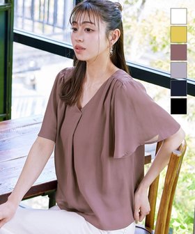 【ティアクラッセ/Tiaclasse】 【洗える】シフォンフレアスリーブブラウス人気、トレンドファッション・服の通販 founy(ファニー) ファッション Fashion レディースファッション WOMEN トップス・カットソー Tops/Tshirt シャツ/ブラウス Shirts/Blouses チュニック Tunic フェミニン Feminine フレア Flare ポケット Pocket 再入荷 Restock/Back In Stock/Re Arrival 夏 Summer NEW・新作・新着・新入荷 New Arrivals 春 Spring S/S・春夏 Ss・Spring/Summer 洗える Washable |ID:prp329100004518768