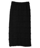 【アースミュージックアンドエコロジー/earth music&ecology】のぷくぷくナロースカート Black|ID: prp329100004518770 ipo3291000000034248421