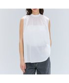 【ベイジ,/BEIGE,】の【洗える】BAC / コットンバックボウタイノースリーブブラウス White|ID: prp329100004518793 ipo3291000000031942669