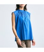 【ベイジ,/BEIGE,】の【洗える】BAC / コットンバックボウタイノースリーブブラウス Blue|ID: prp329100004518793 ipo3291000000032590088