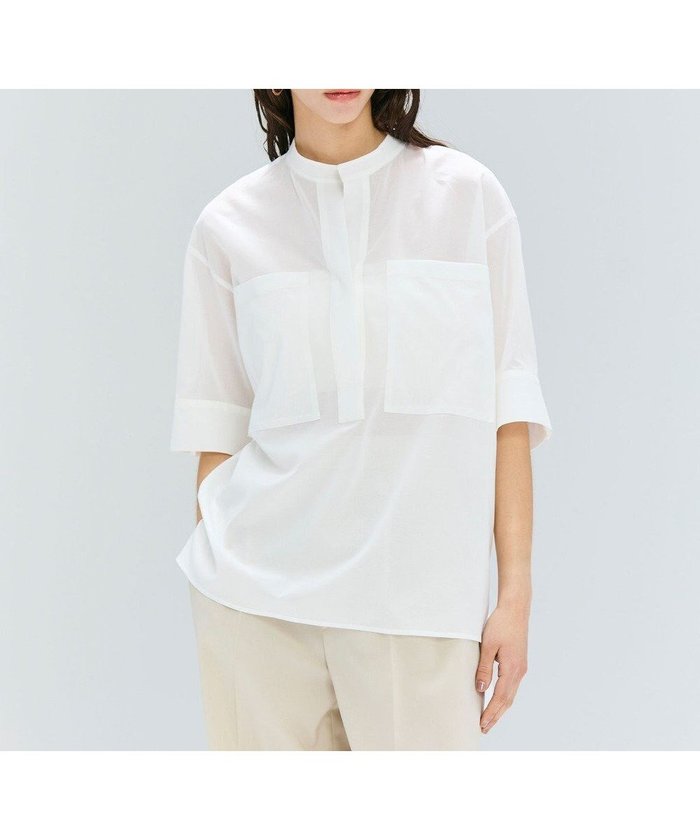 【ベイジ,/BEIGE,】の【洗える】BAC / コットンビックポケットスタンドカラーシャツ インテリア・キッズ・メンズ・レディースファッション・服の通販 founy(ファニー) https://founy.com/ ファッション Fashion レディースファッション WOMEN トップス・カットソー Tops/Tshirt シャツ/ブラウス Shirts/Blouses NEW・新作・新着・新入荷 New Arrivals ギャザー Gather スリーブ Sleeve ハーフ Half ポケット Pocket ミドル Middle リュクス Luxe ビジネス 仕事 通勤 Business 夏 Summer 春 Spring S/S・春夏 Ss・Spring/Summer 洗える Washable |ID: prp329100004518794 ipo3291000000031942672