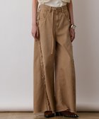 【グレース コンチネンタル/GRACE CONTINENTAL】のフリンジバギーパンツ ベージュ|ID: prp329100004518798 ipo3291000000031942691