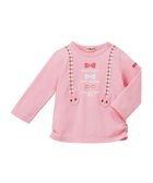 【ミキハウスホットビスケッツ/MIKI HOUSE HOT BISCUITS / KIDS】の【70-120cm】 サスペンダープリント長袖Tシャツ ピンク|ID: prp329100004519685 ipo3291000000031950580