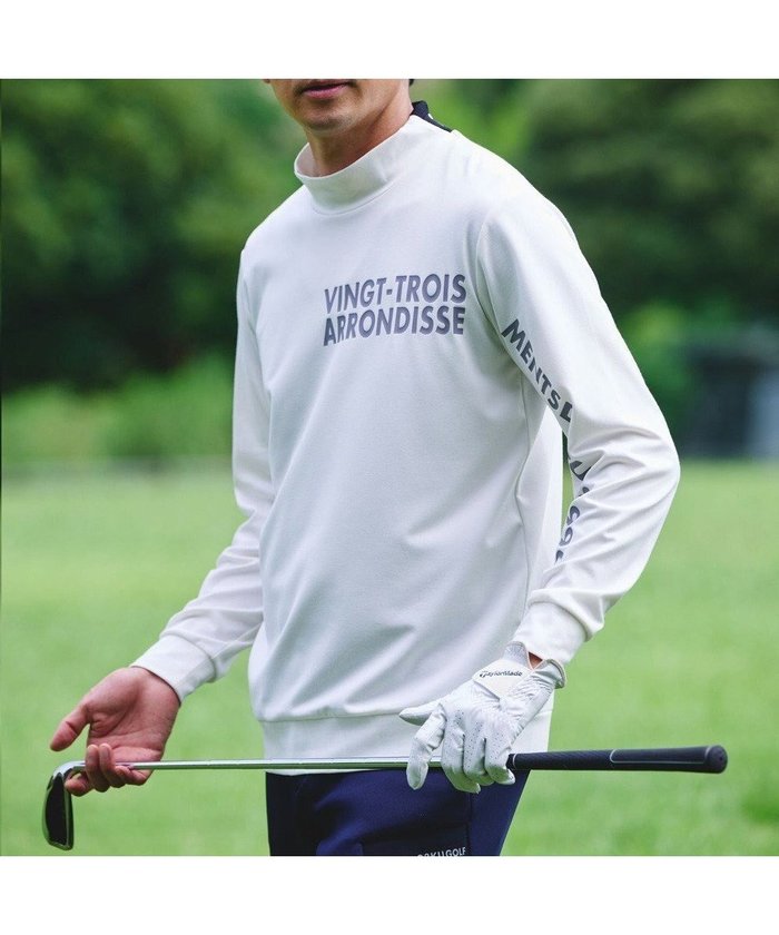 【23区 ゴルフ/23区GOLF / MEN】の【MEN】【吸水速乾/UVカット】スポーティ モックネックシャツ インテリア・キッズ・メンズ・レディースファッション・服の通販 founy(ファニー) https://founy.com/ ファッション Fashion メンズファッション MEN トップス・カットソー Tops/Tshirt/Men シャツ Shirts グラフィック Graphic スウェット Sweat スポーティ Sporty パターン Pattern フロント Front メッシュ Mesh 吸水 Water Absorption A/W・秋冬 Aw・Autumn/Winter・Fw・Fall-Winter |ID: prp329100004519708 ipo3291000000031950730