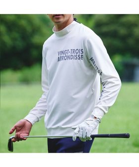 【23区 ゴルフ/23区GOLF / MEN】の【MEN】【吸水速乾/UVカット】スポーティ モックネックシャツ 人気、トレンドファッション・服の通販 founy(ファニー) ファッション Fashion メンズファッション MEN トップス・カットソー Tops/Tshirt/Men シャツ Shirts グラフィック Graphic スウェット Sweat スポーティ Sporty パターン Pattern フロント Front メッシュ Mesh 吸水 Water Absorption A/W・秋冬 Aw・Autumn/Winter・Fw・Fall-Winter |ID:prp329100004519708