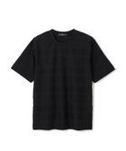 【ジョゼフ オム/JOSEPH HOMME / MEN】の新柄【ストレッチ/洗える】ジャガードボーダー クルーネックTシャツ ブラック系|ID: prp329100004519717 ipo3291000000031950791