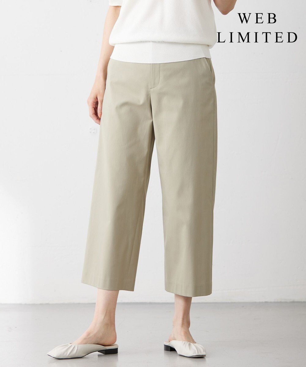 【ジェイ プレス/J.PRESS】の【WEB限定カラーあり・セットアップ対応・洗える・撥水・防汚】コットンFITTYシャーク ワイド アンクル パンツ インテリア・キッズ・メンズ・レディースファッション・服の通販 founy(ファニー) 　ファッション　Fashion　レディースファッション　WOMEN　セットアップ　Setup　パンツ　Pants　アンクル　Uncle　ウォッシャブル　Washable　春　Spring　洗える　Washable　ジャケット　Jacket　ストレート　Straight　セットアップ　Set Up　定番　Standard　ワイド　Wide　S/S・春夏　Ss・Spring/Summer　夏　Summer　ライトグリーン系|ID: prp329100004519736 ipo3291000000031951063