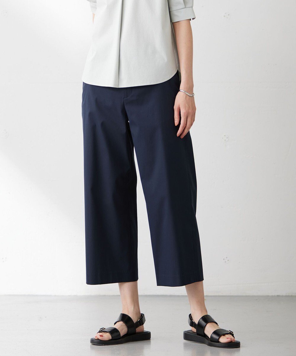 【ジェイ プレス/J.PRESS】の【WEB限定カラーあり・セットアップ対応・洗える・撥水・防汚】コットンFITTYシャーク ワイド アンクル パンツ インテリア・キッズ・メンズ・レディースファッション・服の通販 founy(ファニー) 　ファッション　Fashion　レディースファッション　WOMEN　セットアップ　Setup　パンツ　Pants　アンクル　Uncle　ウォッシャブル　Washable　春　Spring　洗える　Washable　ジャケット　Jacket　ストレート　Straight　セットアップ　Set Up　定番　Standard　ワイド　Wide　S/S・春夏　Ss・Spring/Summer　夏　Summer　ネイビー系|ID: prp329100004519736 ipo3291000000031951065
