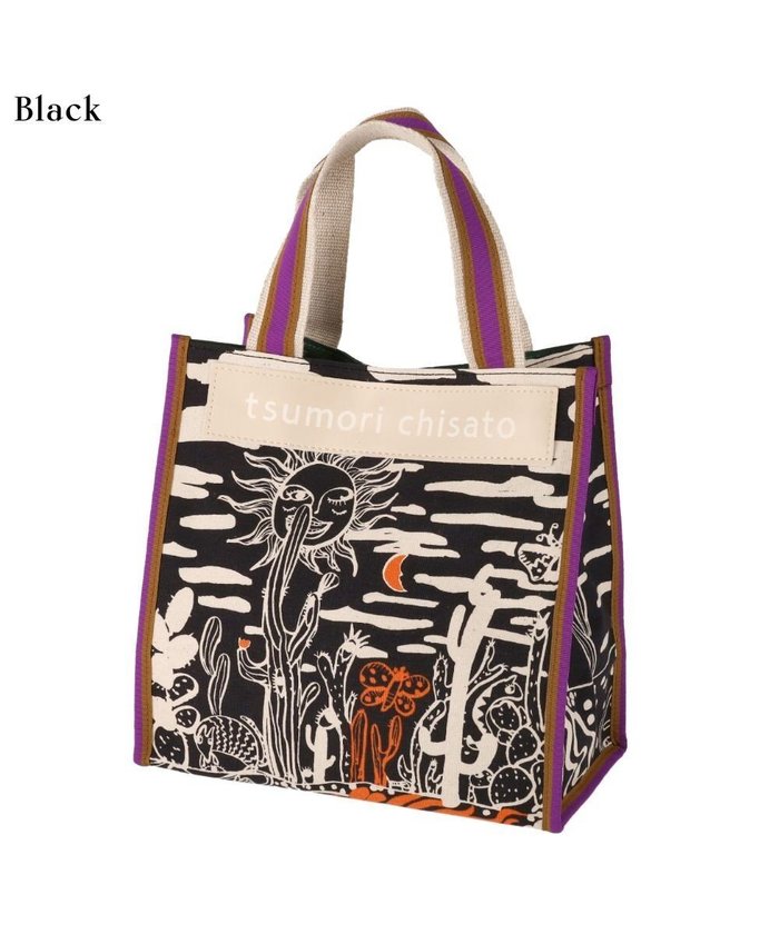 【ツモリチサト キャリー/tsumori chisato CARRY】のサボテンと太陽 トートバッグ Sサイズ インテリア・キッズ・メンズ・レディースファッション・服の通販 founy(ファニー) https://founy.com/ ファッション Fashion レディースファッション WOMEN バッグ Bag トリミング Trimming プリント Print |ID: prp329100004519745 ipo3291000000031951226