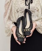 【ブリジット バーキン/Bridget Birkin】の【Bridget Birkin walk】チェーンモチーフウォーキングパンプス 人気、トレンドファッション・服の通販 founy(ファニー) ファッション Fashion レディースファッション WOMEN スクエア Square チェーン Chain モチーフ Motif エレガント 上品 Elegant thumbnail ブラックコンビ|ID: prp329100004519747 ipo3291000000031951298