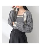 【アースミュージックアンドエコロジー/earth music&ecology】のSET2点チルデンキャミソール+ニットボレロ Charcoal Gray|ID: prp329100004519765 ipo3291000000033579645