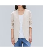 【ベイジ,/BEIGE,】の【洗える/接触冷感/速乾/UVケア対応】BATEAU / ボタンレスノーカラジャケット Beige|ID: prp329100004519777 ipo3291000000031951793