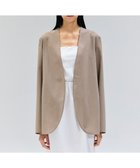 【ベイジ,/BEIGE,】の【洗える/接触冷感/速乾/UVケア対応・Precious 8月号掲載】BATEAU / ボタンレスノーカラジャケット Taupe|ID: prp329100004519777 ipo3291000000033463548