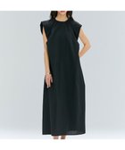 【ベイジ,/BEIGE,】の【洗える/接触冷感/速乾/UVケア対応】BATEAU / フレンチスリーブAラインタックワンピース Black|ID: prp329100004519779 ipo3291000000031951809