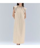 【ベイジ,/BEIGE,】の【洗える/接触冷感/速乾/UVケア対応】BATEAU / フレンチスリーブAラインタックワンピース Beige|ID: prp329100004519779 ipo3291000000032590116