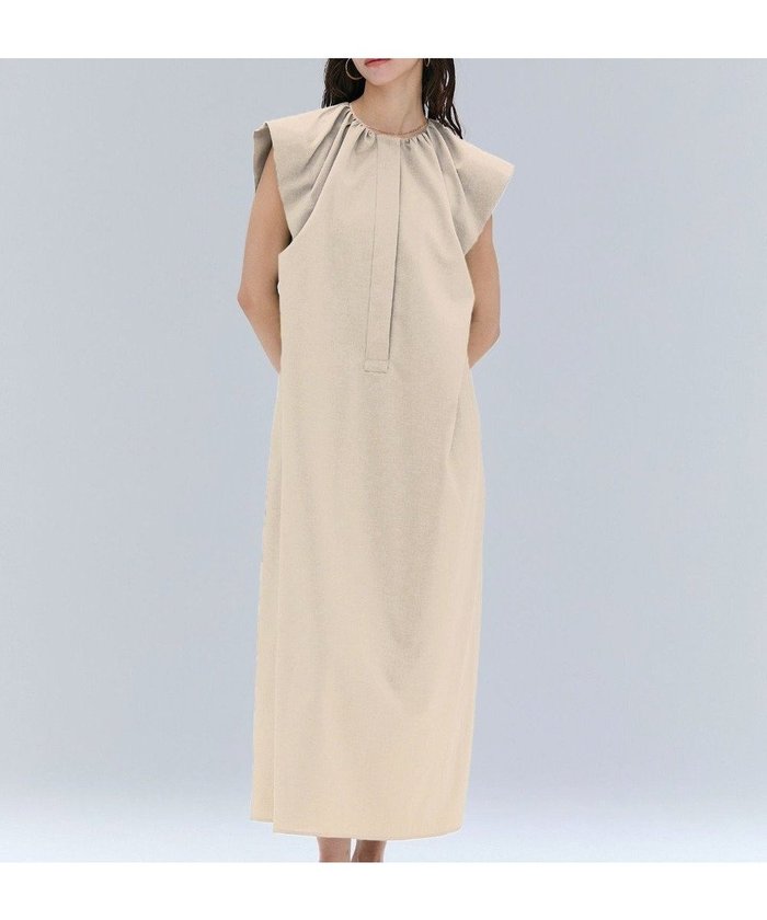 【ベイジ,/BEIGE,】の【洗える/接触冷感/速乾/UVケア対応】BATEAU / フレンチスリーブAラインタックワンピース インテリア・キッズ・メンズ・レディースファッション・服の通販 founy(ファニー) https://founy.com/ ファッション Fashion レディースファッション Fashion for Women ワンピース Dresses 春 Spring 洗える Machine Washable 吸水 Absorbent, Quick-Dry スリーブ Sleeve, Long Sleeve / Short Sleeve 人気 Popular, Best Seller フレンチ French, French Style ロング Long, Long-Length S/S・春夏 SS, Spring/Summer, Warm Season 夏 Summer 旅行 Travel ビジネス 仕事 通勤 Business / Work / Commuting |ID: prp329100004519779 ipo3291000000033616991