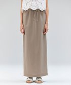 【ベイジ,/BEIGE,】の【洗える/接触冷感/速乾/UVケア対応】BATEAU / イージーウエストIラインロングスカート Taupe|ID: prp329100004519785 ipo3291000000031951836
