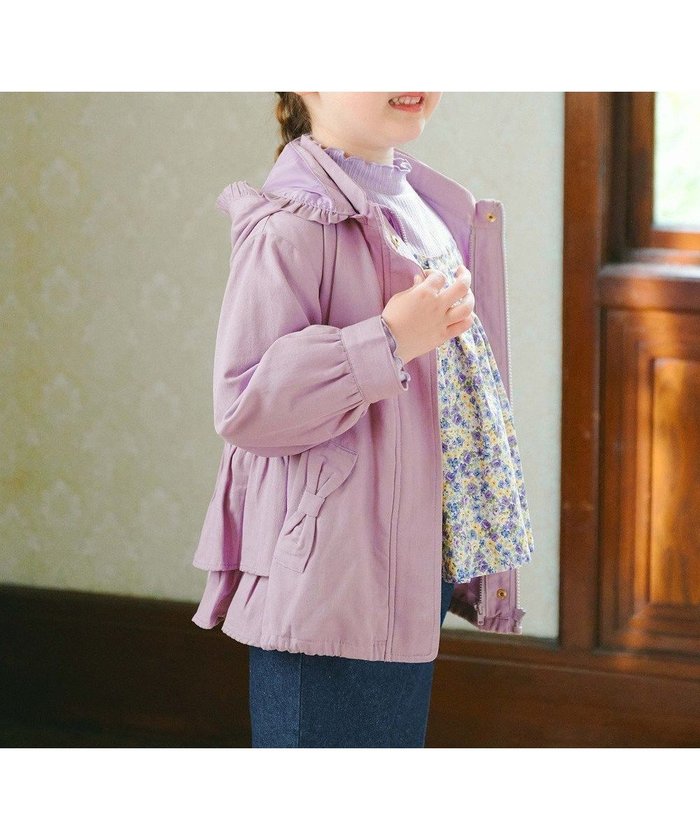 【エニファム/any FAM / KIDS】のガーリーマウンテンパーカー インテリア・キッズ・メンズ・レディースファッション・服の通販 founy(ファニー) https://founy.com/ ファッション Fashion キッズファッション KIDS アウター Coat Outerwear /Kids ガーリー Girly ジャケット Jacket パーカー Hoodie フリル Frills ポケット Pocket ライナー Liner リボン Ribbon ループ Loop A/W・秋冬 Aw・Autumn/Winter・Fw・Fall-Winter 再入荷 Restock/Back In Stock/Re Arrival |ID: prp329100004520380 ipo3291000000031961420