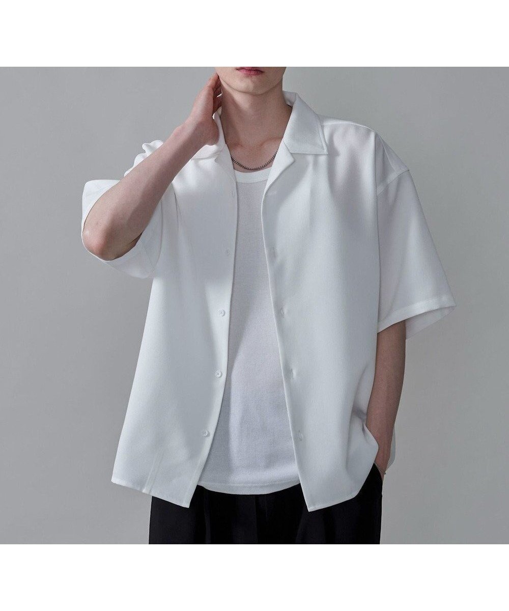 【ウィゴー/WEGO / MEN】の【速乾/しわになりにくい/SMLサイズ展開】ドライポリオープンカラーシャツ(SS) インテリア・キッズ・メンズ・レディースファッション・服の通販 founy(ファニー) 　ファッション　Fashion　メンズファッション　MEN　トップス・カットソー　Tops/Tshirt/Men　シャツ　Shirts　春　Spring　シンプル　Simple　スマホ　Smartphone　スラックス　Slacks　タンク　Tank　トレンド　Trend　ベーシック　Basic　半袖　Short Sleeve　無地　Plain Color　S/S・春夏　Ss・Spring/Summer　再入荷　Restock/Back In Stock/Re Arrival　プチプライス・低価格　Affordable　おすすめ　Recommend　夏　Summer　ホワイト|ID: prp329100004520399 ipo3291000000031961867