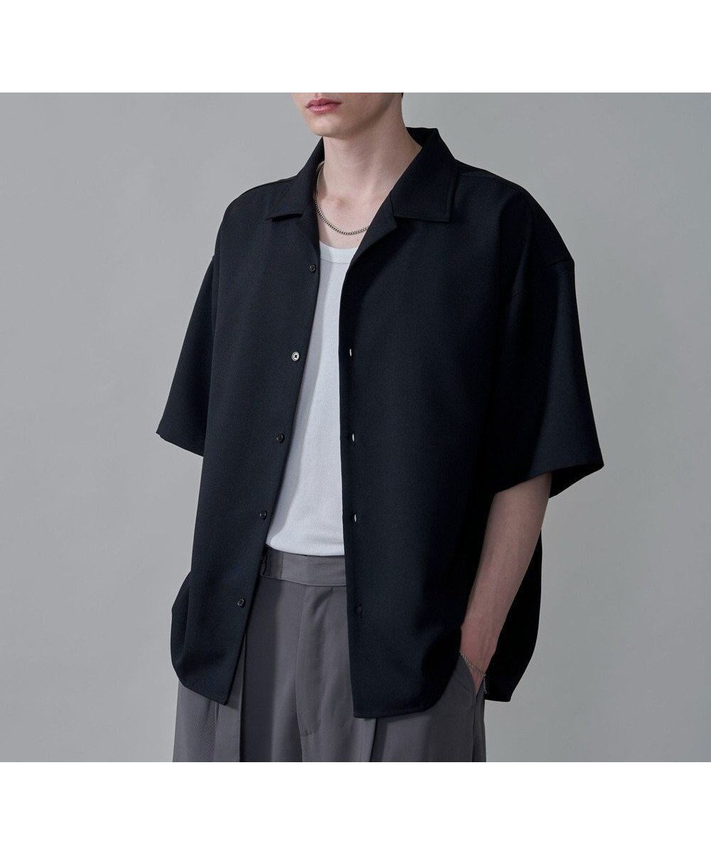 【ウィゴー/WEGO / MEN】の【速乾/しわになりにくい/SMLサイズ展開】ドライポリオープンカラーシャツ(SS) インテリア・キッズ・メンズ・レディースファッション・服の通販 founy(ファニー) 　ファッション　Fashion　メンズファッション　MEN　トップス・カットソー　Tops/Tshirt/Men　シャツ　Shirts　春　Spring　シンプル　Simple　スマホ　Smartphone　スラックス　Slacks　タンク　Tank　トレンド　Trend　ベーシック　Basic　半袖　Short Sleeve　無地　Plain Color　S/S・春夏　Ss・Spring/Summer　再入荷　Restock/Back In Stock/Re Arrival　プチプライス・低価格　Affordable　おすすめ　Recommend　夏　Summer　ブラック|ID: prp329100004520399 ipo3291000000031961869