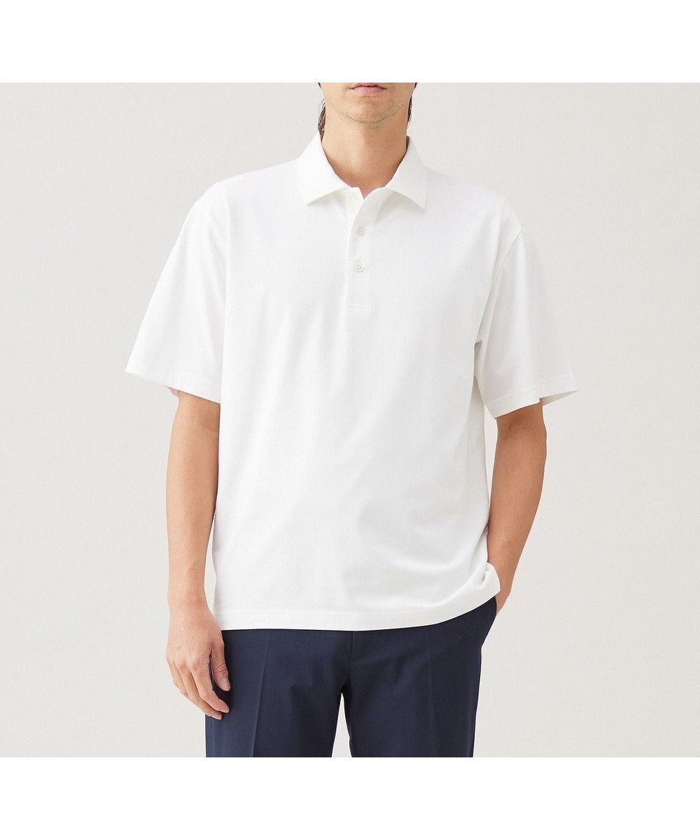 【アンフィーロ/UNFILO / MEN】の【男女兼用/接触冷感/吸水速乾】快適さらさら冷感POLO【ギフトにもおすすめ】 インテリア・キッズ・メンズ・レディースファッション・服の通販 founy(ファニー) 　ファッション　Fashion　レディースファッション　Ladies' Fashion Online　トップス・カットソー　Tops/Tshirt　シャツ/ブラウス　Shirts/Blouses　ポロシャツ　Polo Shirts　インナー　Inner　春　Spring　コンパクト　Compact　吸水　Water Absorption　ジャケット　Jacket　チェーン　Chain　ポロシャツ　Polo Shirt　S/S・春夏　Ss・Spring/Summer　おすすめ　Recommend　夏　Summer　ギフト プレゼント　Gift Present　ホワイト|ID: prp329100004520401 ipo3291000000032193639