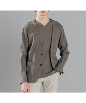 【ジョゼフ オム/JOSEPH HOMME / MEN】のテックリブストレッチ ノーカラー・カットソージャケット 人気、トレンドファッション・服の通販 founy(ファニー) ファッション Fashion メンズファッション MEN トップス・カットソー Tops/Tshirt/Men カーディガン Cardigans おすすめ Recommend アンサンブル Ensemble インナー Inner カーディガン Cardigan ジャケット Jacket パッチ Patch フロント Front ポケット Pocket エレガント 上品 Elegant 夏 Summer 春 Spring S/S・春夏 Ss・Spring/Summer 無地 Plain Color |ID:prp329100004520406