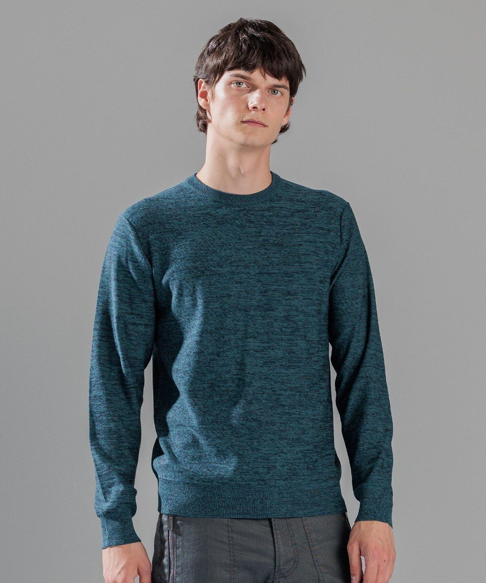 【ジョゼフ オム/JOSEPH HOMME / MEN】のレクサスムリネ クルーネックニット インテリア・キッズ・メンズ・レディースファッション・服の通販 founy(ファニー) 　ファッション　Fashion　メンズファッション　MEN　トップス・カットソー　Tops/Tshirt/Men　ニット　Knit Tops　インナー　Inner　カモフラージュ　Camouflage　コンパクト　Compact　シンプル　Simple　セーター　Sweater　メランジ　Melange　A/W・秋冬　Aw・Autumn/Winter・Fw・Fall-Winter　スモーキーグリーン系|ID: prp329100004520410 ipo3291000000031962213