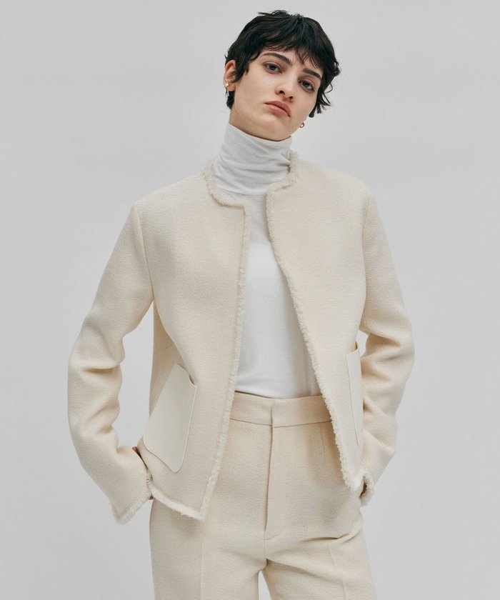 【ベイジ,/BEIGE,】の【andGIRL 秋号掲載】MILLAM / フェイクレザーパッチツイードジャケット インテリア・キッズ・メンズ・レディースファッション・服の通販 founy(ファニー) https://founy.com/ ファッション Fashion レディースファッション WOMEN アウター Coat Outerwear ジャケット Jackets ノーカラージャケット No Collar Leather Jackets カーディガン Cardigan クラシカル Classical ジャケット Jacket セットアップ Set Up ツイード Tweed デニム Denim パッチ Patch フリンジ Fringe ワイド Wide ビジネス 仕事 通勤 Business 秋 Autumn/Fall A/W・秋冬 Aw・Autumn/Winter・Fw・Fall-Winter |ID: prp329100004520417 ipo3291000000031962815