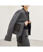 【ベイジ,/BEIGE,】の【andGIRL 秋号掲載】MILLAM / フェイクレザーパッチツイードジャケット Md Gray|ID: prp329100004520417 ipo3291000000031962818