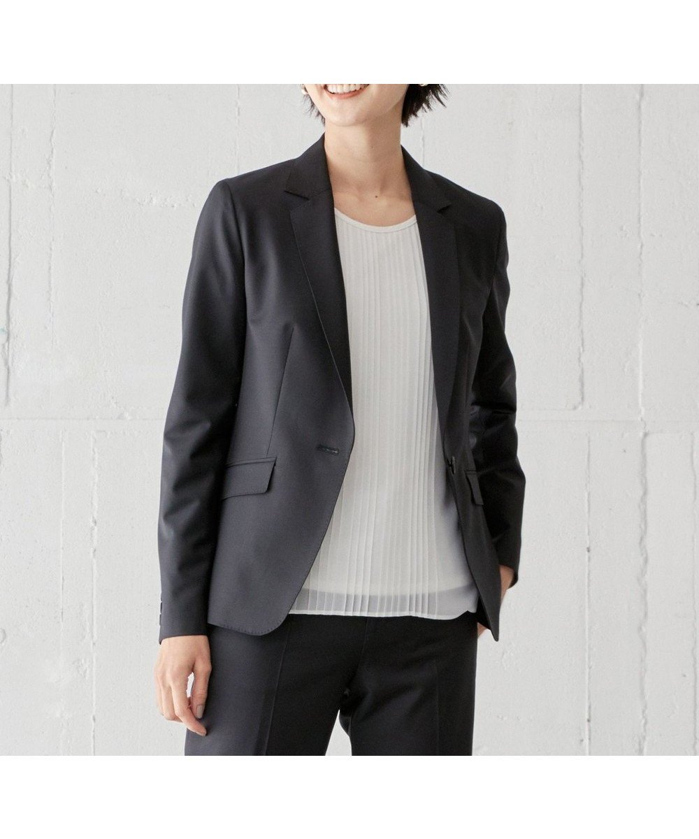 【ジェイ プレス/J.PRESS】のBAHARIYE SOLID テーラード ジャケット インテリア・キッズ・メンズ・レディースファッション・服の通販 founy(ファニー) 　ファッション　Fashion　レディースファッション　WOMEN　アウター　Coat Outerwear　ジャケット　Jackets　テーラードジャケット　Tailored Jackets　春　Spring　ジャケット　Jacket　ストレッチ　Stretch　テーラード　Tailored　バランス　Balance　無地　Plain Color　S/S・春夏　Ss・Spring/Summer　夏　Summer　ブラック系|ID: prp329100004520419 ipo3291000000031962877