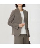 【ジェイ プレス/J.PRESS】の【洗える】T/Rアルガンシルク ノーカラー ジャケット ブラウン系|ID: prp329100004520442 ipo3291000000033463582