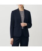 【ジェイ プレス/J.PRESS】の【洗える】T/Rアルガンシルク ノーカラー ジャケット ネイビー系|ID: prp329100004520442 ipo3291000000033543975